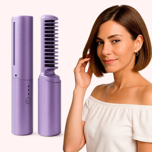 Peine Alisador de Cabello 5 en 1 Inalámbrico LumiHair